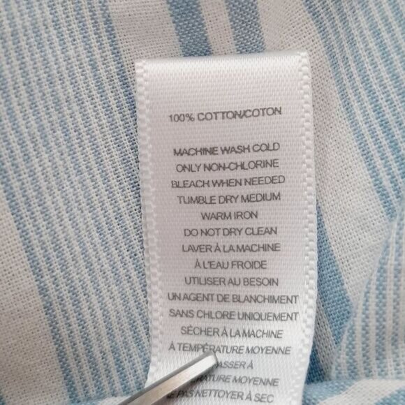 OLD NAVY | 100% Cotton Spaghetti Strap Mini Slip Night Gown PJ Stripe M Flawed - Picture 12 of 12